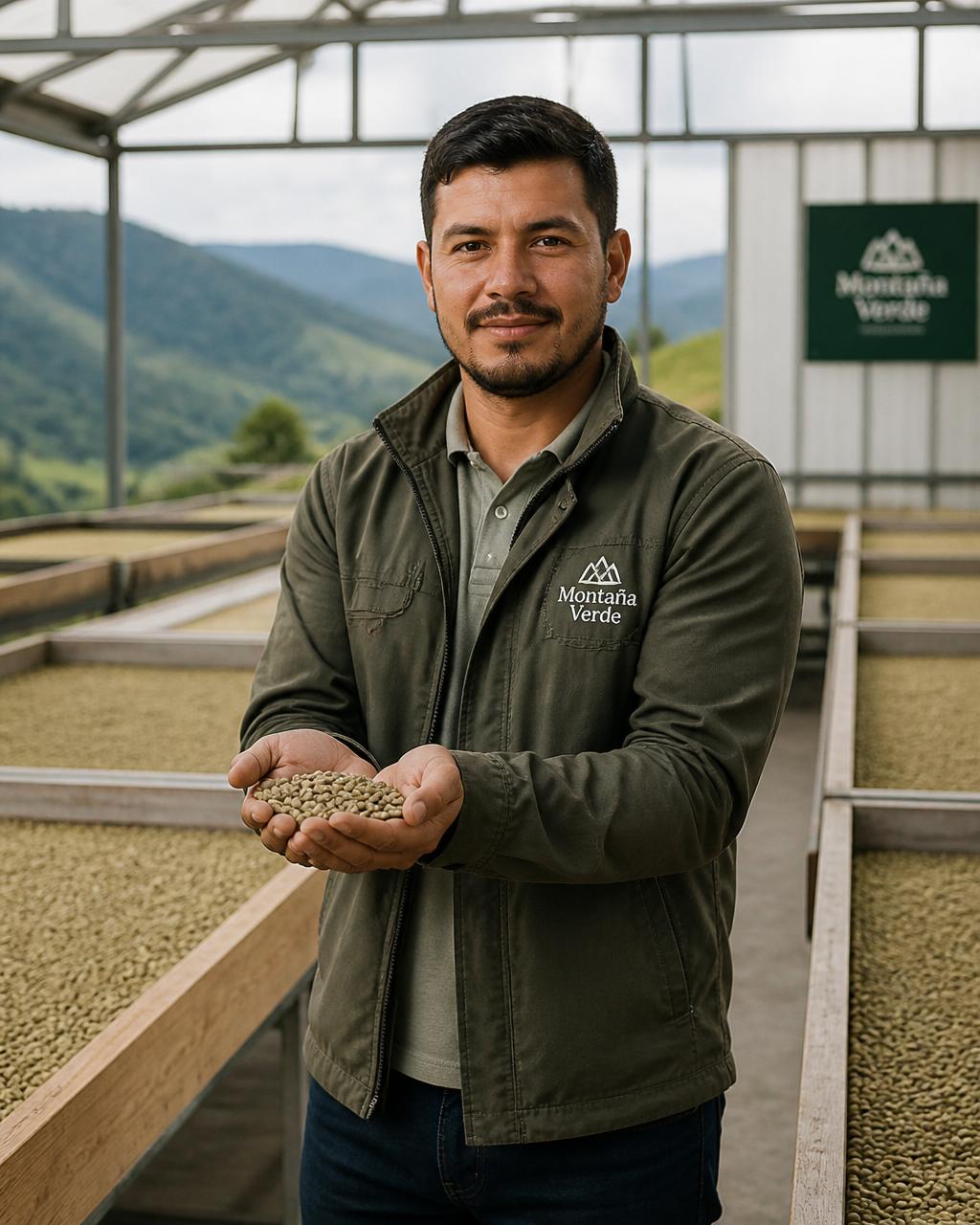 Portrait of coffee producer Andrés Botina