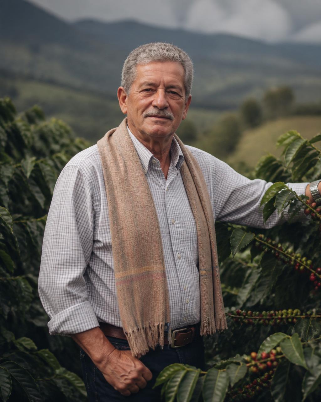 Portrait of coffee producer Hernando Vargas